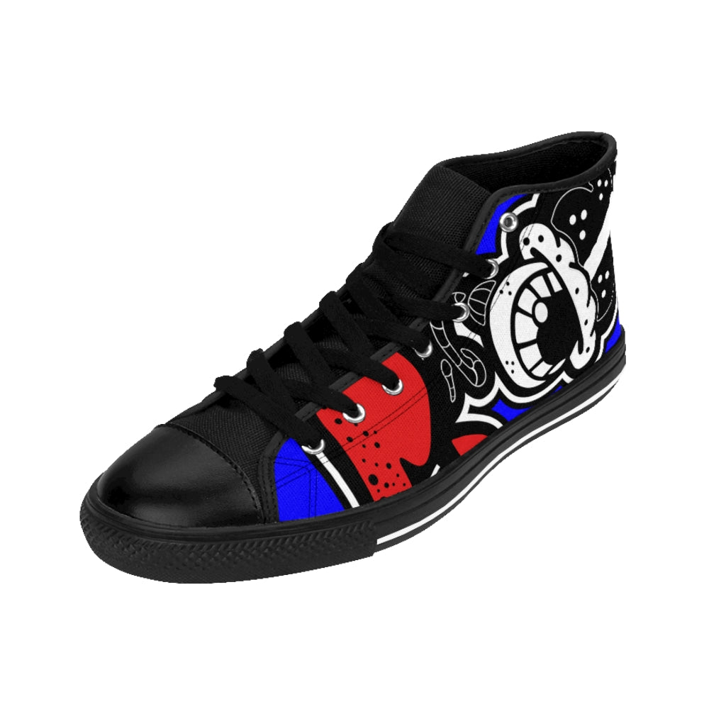 “Dripaveli Blues" Men's High-top Sneakers