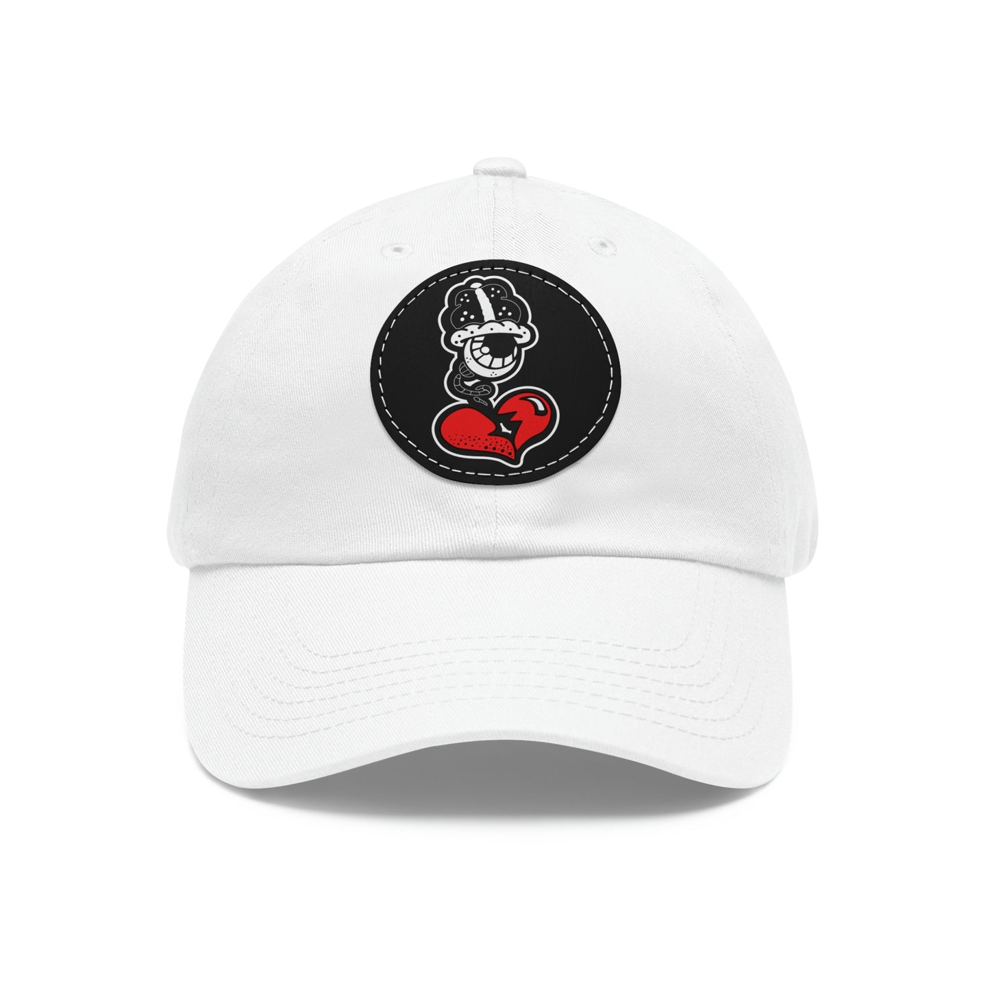 OG Dad Hat with Leather Patch (Round)