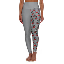 Load image into Gallery viewer, Grey High Waisted Yoga Leggings (AOP)