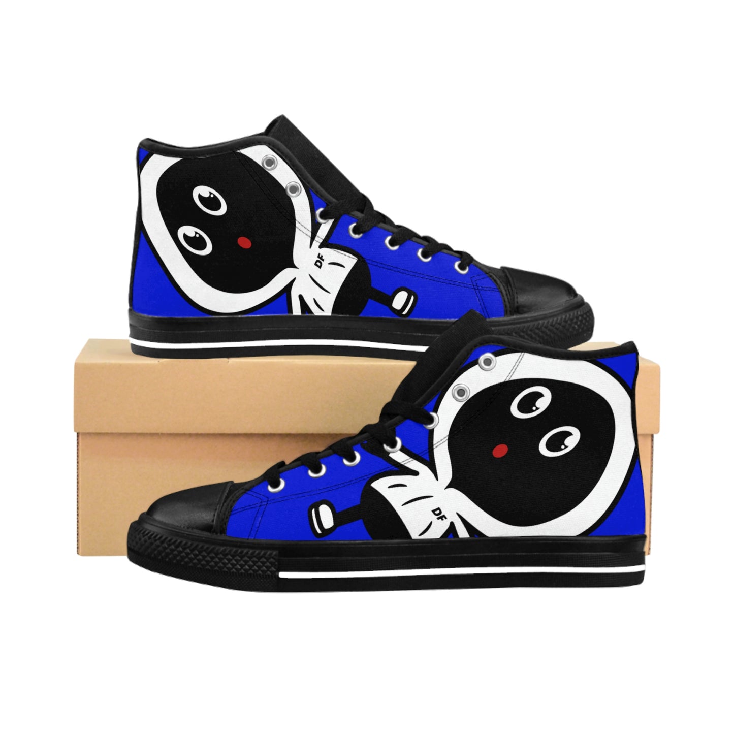 “Dope Fiction” Limited Edition Blue (1 of 180) Men's High-top Sneakers