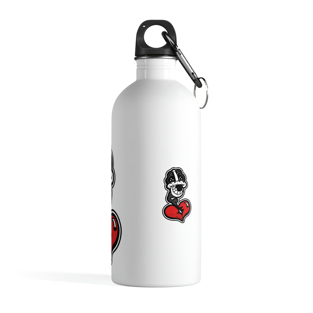 “Drippy White”  Stainless Steel Water Bottle