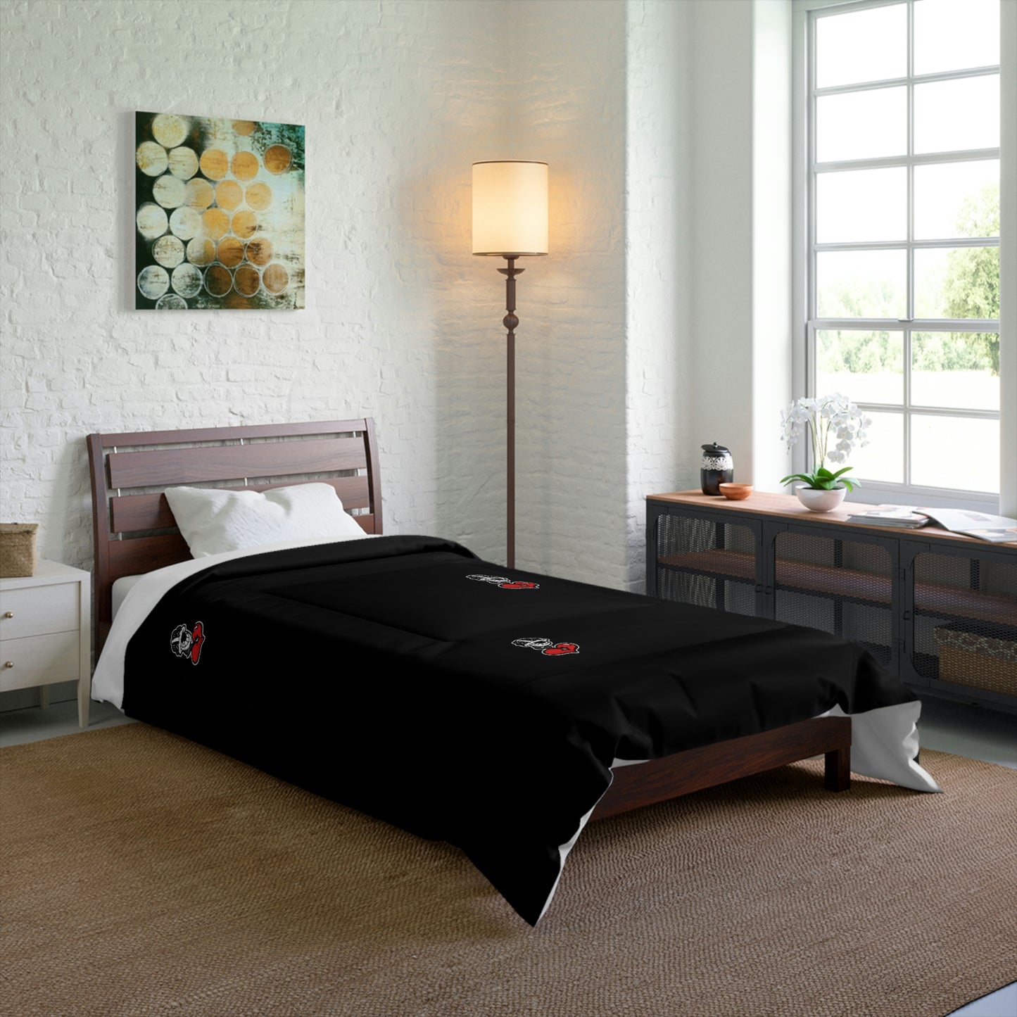 “Drippy Blk” Comforter