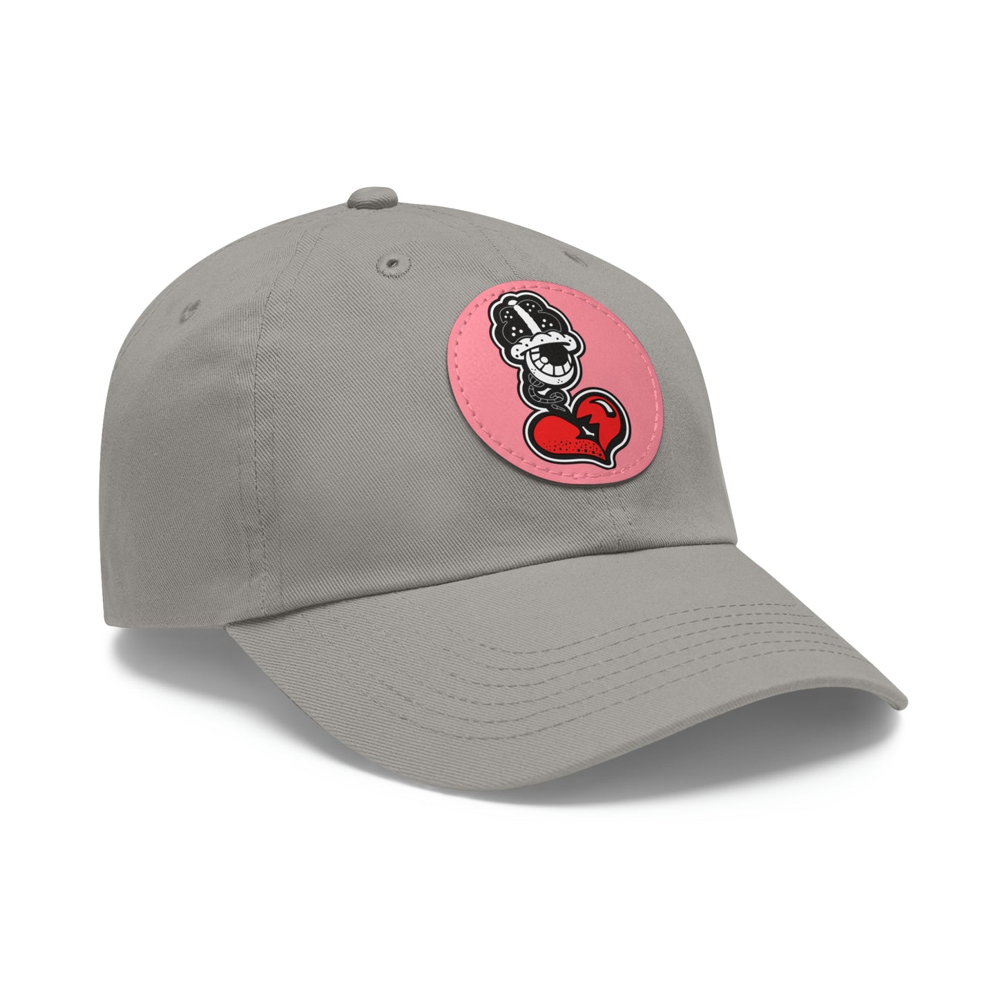 OG Dad Hat with Leather Patch (Round)