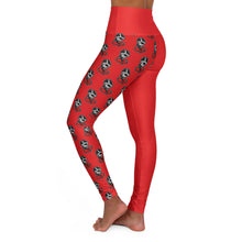 Load image into Gallery viewer, Red High Waisted Yoga Leggings (AOP)