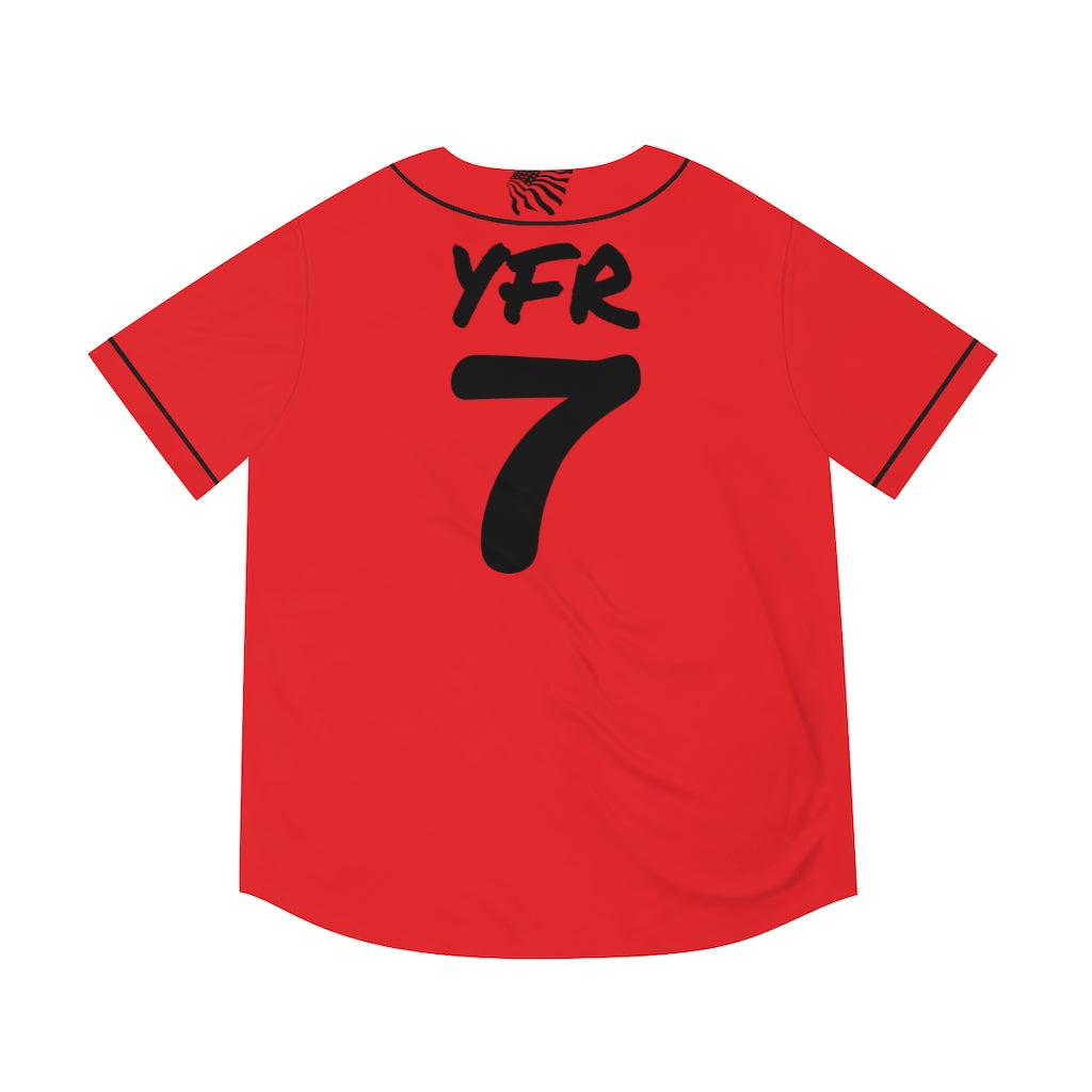 YFR “Bullies 7” Away Men's Baseball Jersey (AOP)