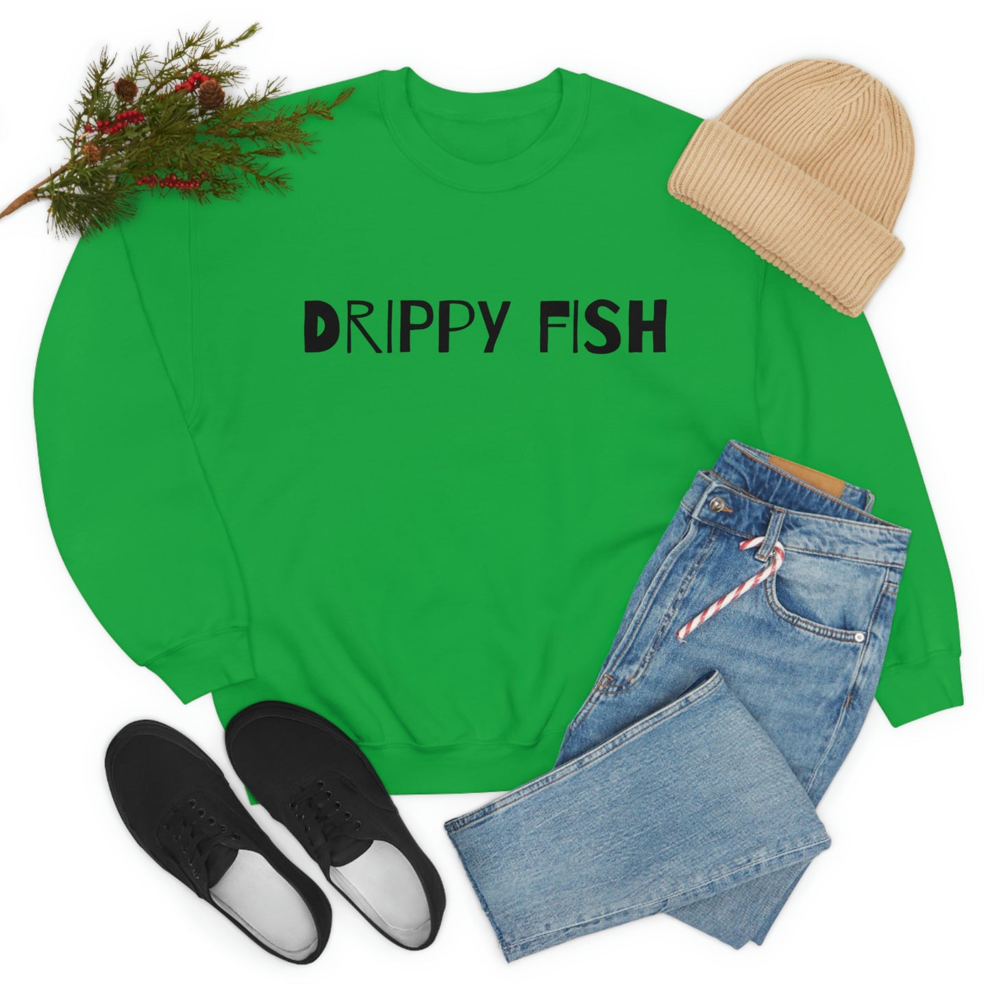 Drippy Fish™(blk lbl) Crewneck Sweatshirt