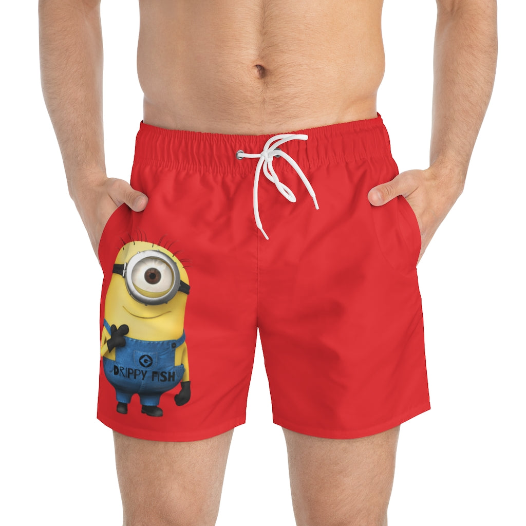 SPACE BABY RED Swim Trunks