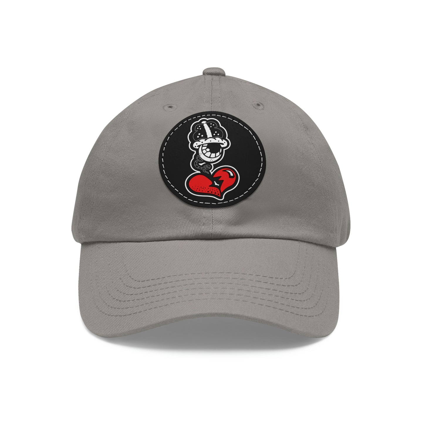 OG Dad Hat with Leather Patch (Round)