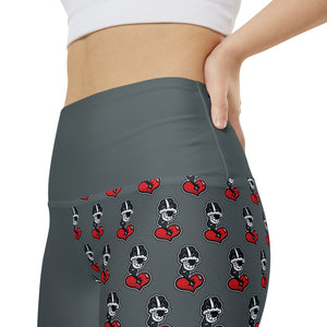 DF Collection Women's Grey Workout Shorts (AOP)