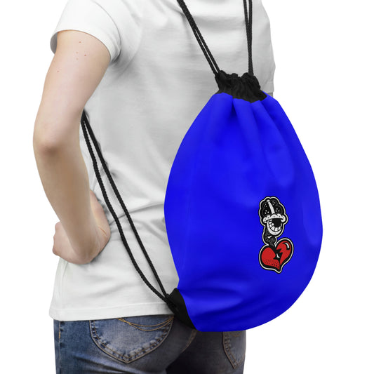 "Drippy Blue" Drawstring Bag