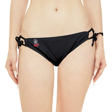Load image into Gallery viewer, Black Fish Strappy Bikini Set (AOP)