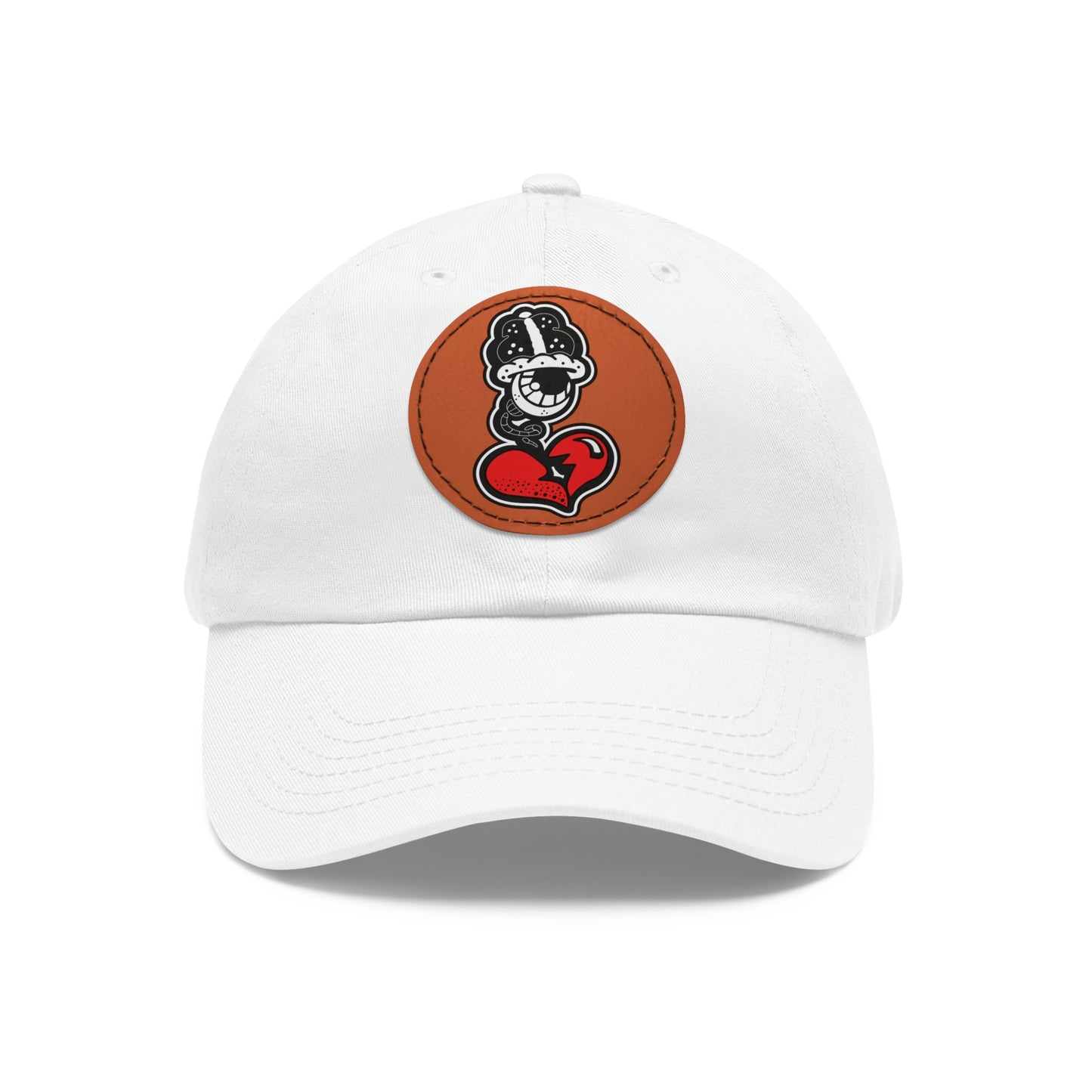 OG Dad Hat with Leather Patch (Round)