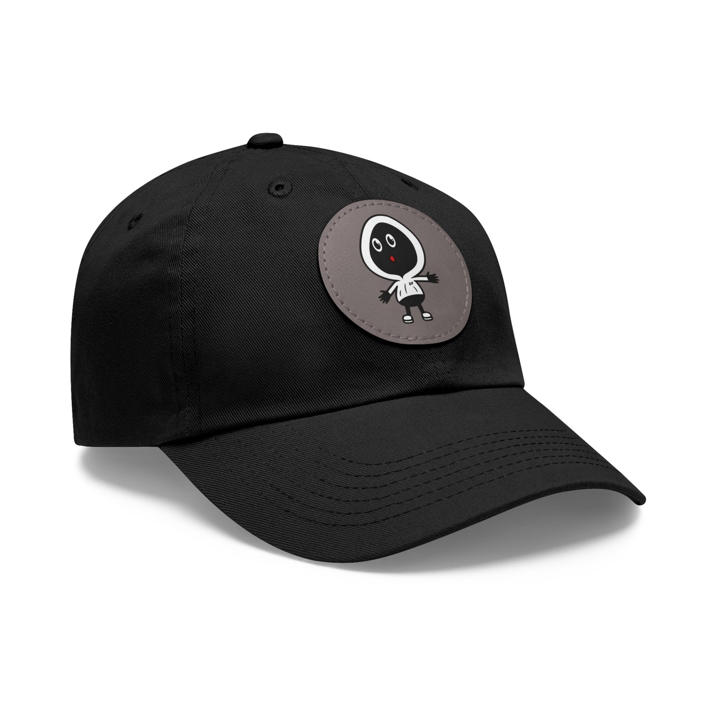 OG Dope Fiction Dad Hat with Leather Patch (Round)