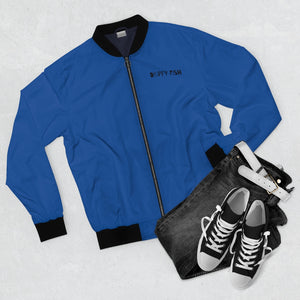 “DRIPPY BLUE” Men's AOP Bomber Jacket