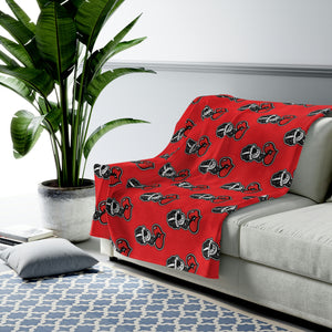 Red Velveteen Plush Blanket