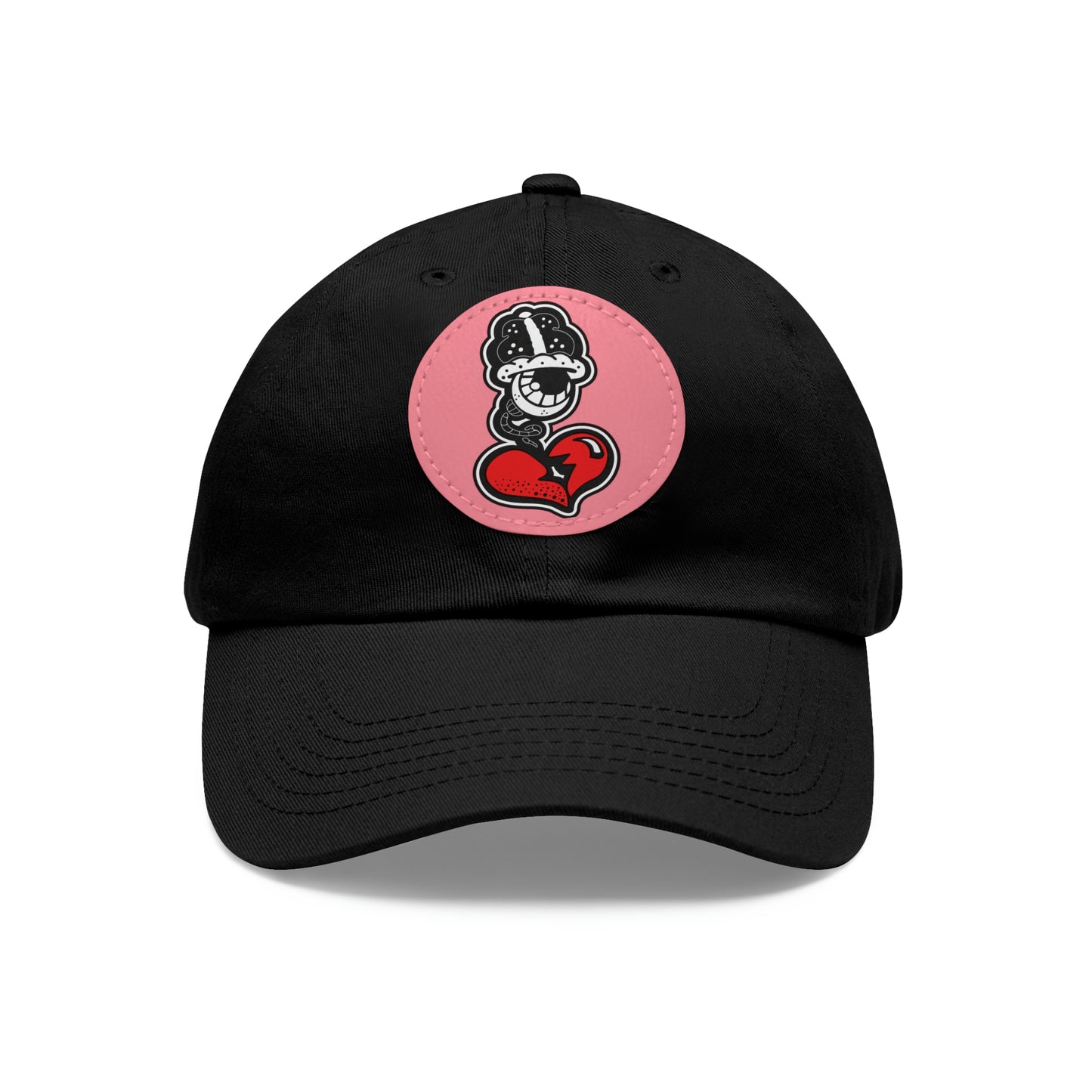 OG Dad Hat with Leather Patch (Round)