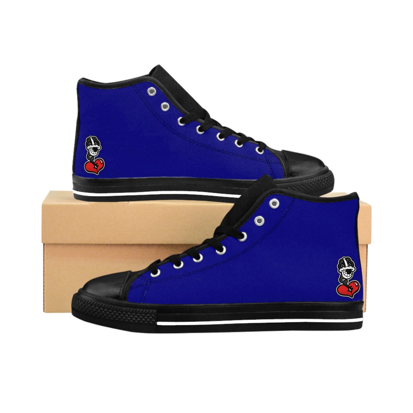 “Deep Blue C's" Men’s High-top Sneakers