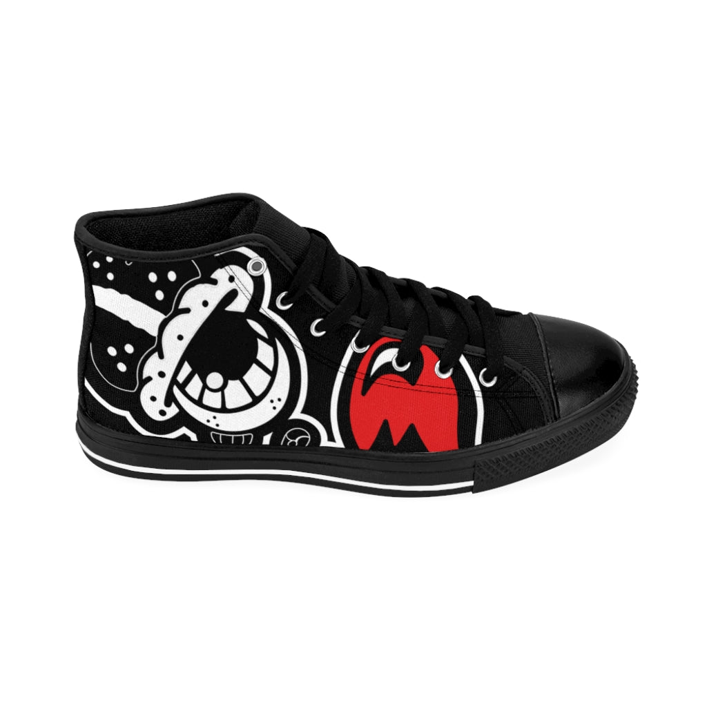 "Blk Like 1999’s” Men's High-top Sneakers