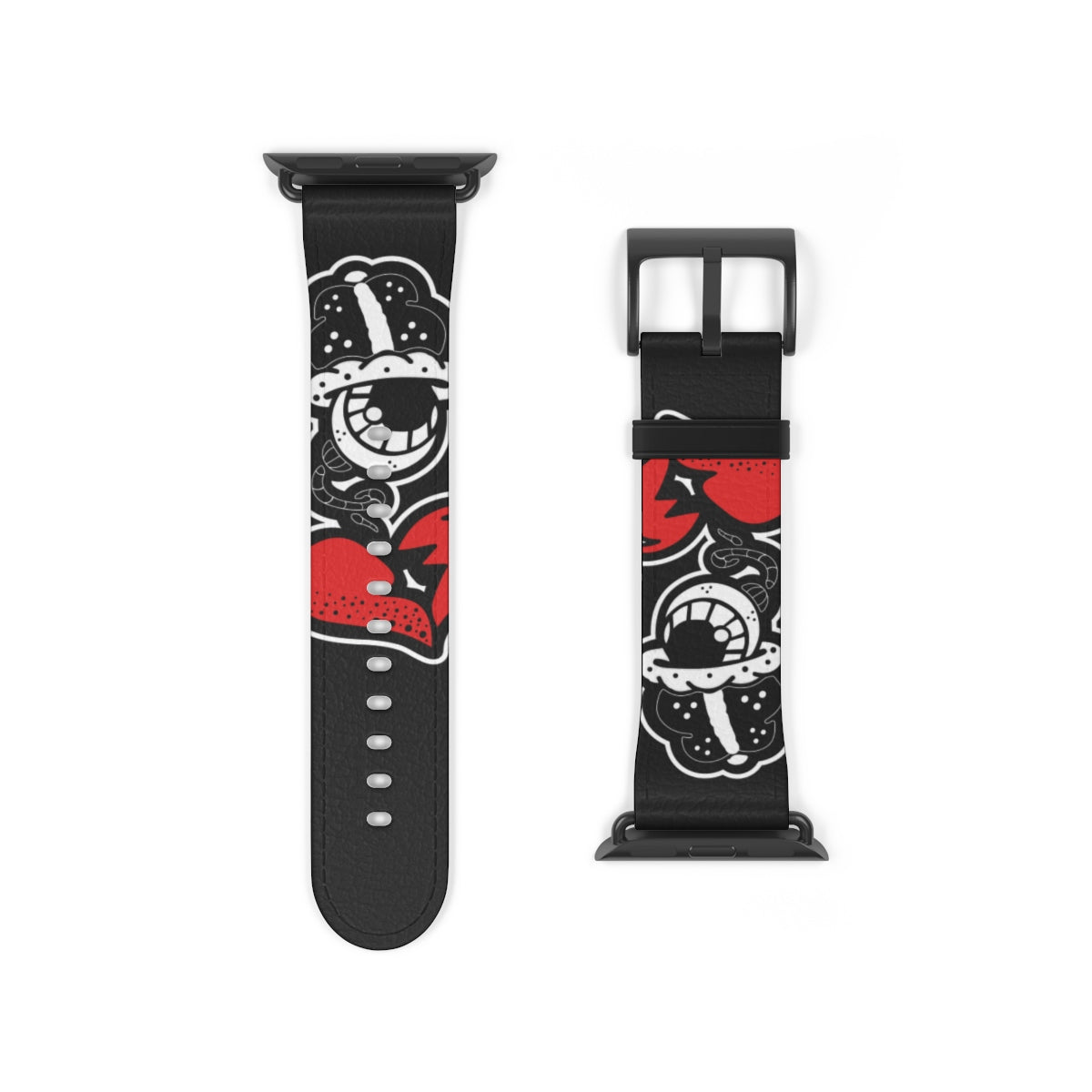 "Drippy Fish Blk" Watch Strap