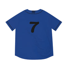 Load image into Gallery viewer, “Bullies BLUE 7” Away Men&#39;s Baseball Jersey (AOP)