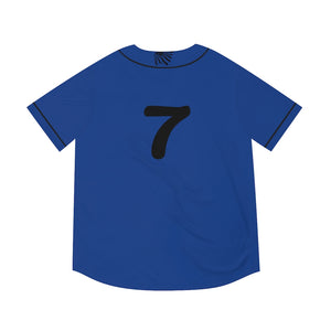 “Bullies BLUE 7” Away Men's Baseball Jersey (AOP)