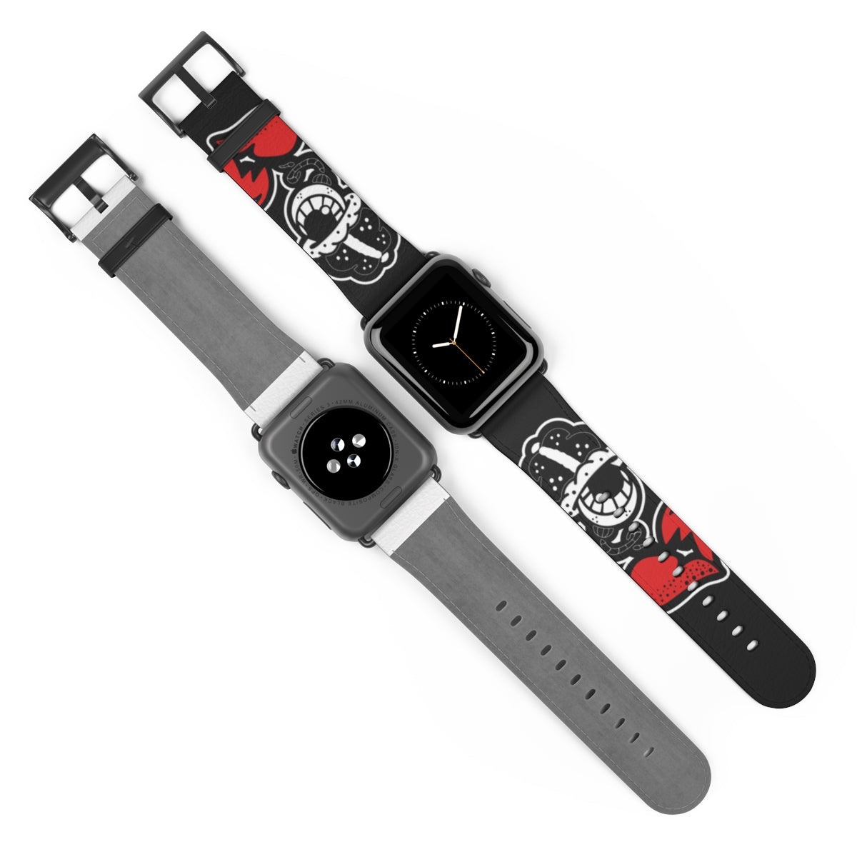 "Drippy Fish Blk" Watch Strap