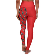 Load image into Gallery viewer, Red High Waisted Yoga Leggings (AOP)