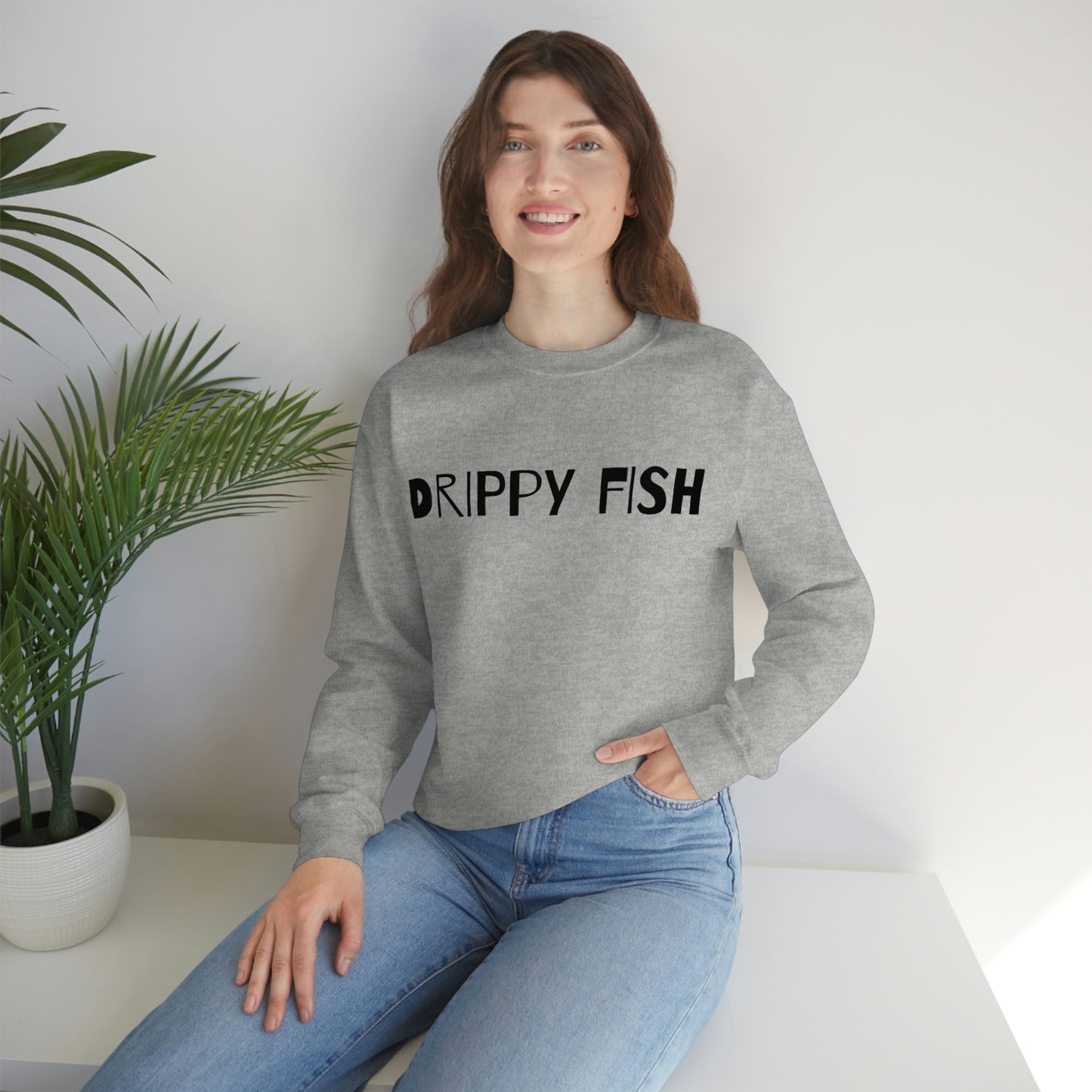 Drippy Fish™(blk lbl) Crewneck Sweatshirt