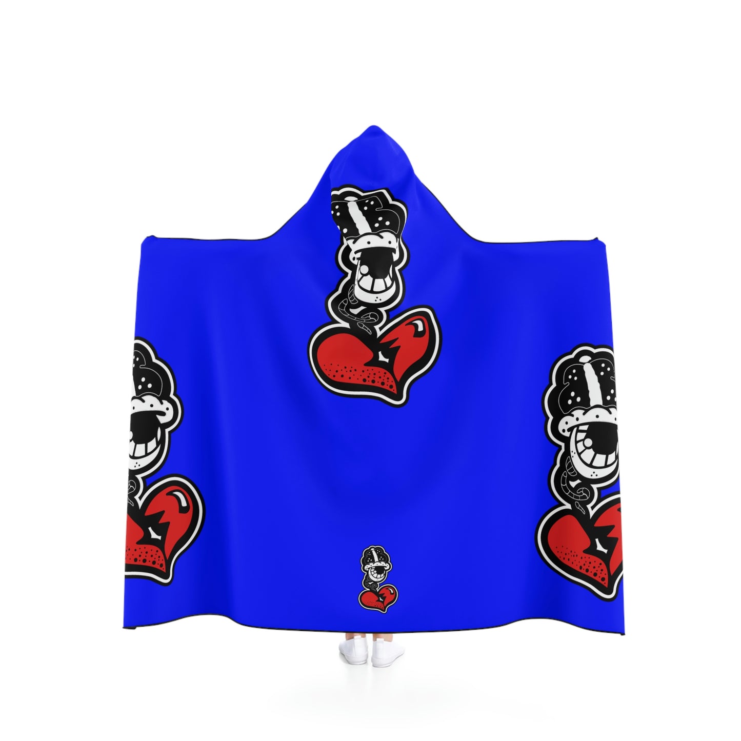 "Big Blue Drip" Hooded Blanket