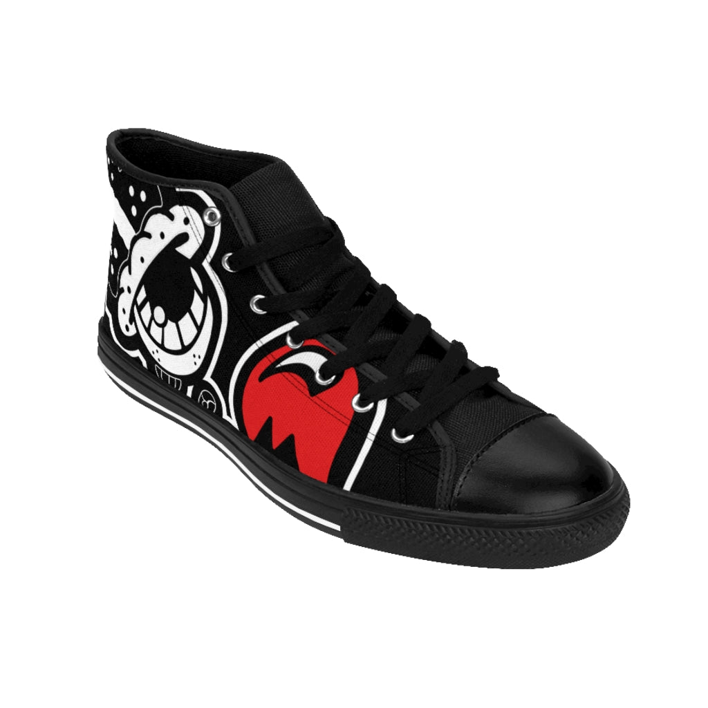 "Blk Like 1999’s” Men's High-top Sneakers