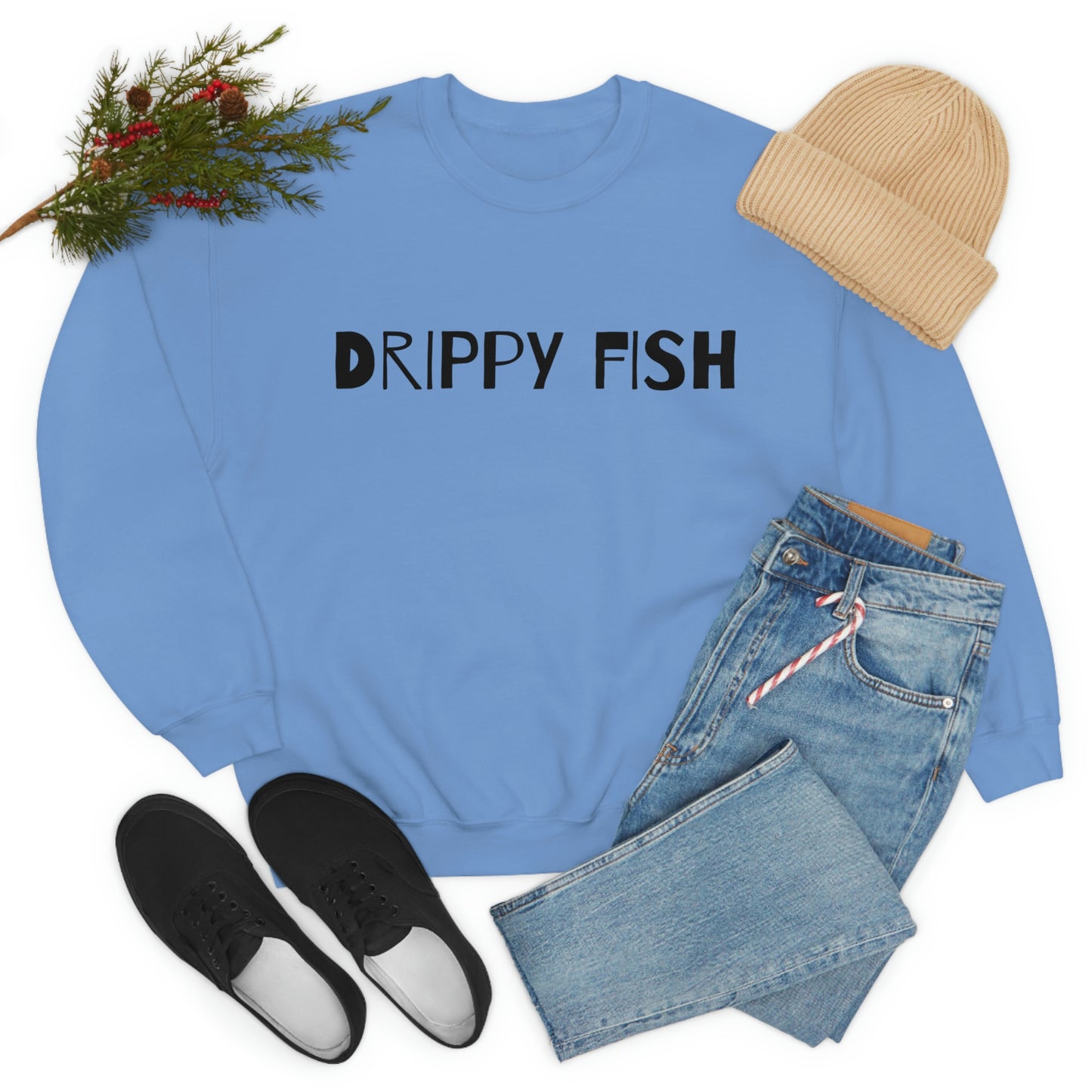 Drippy Fish™(blk lbl) Crewneck Sweatshirt