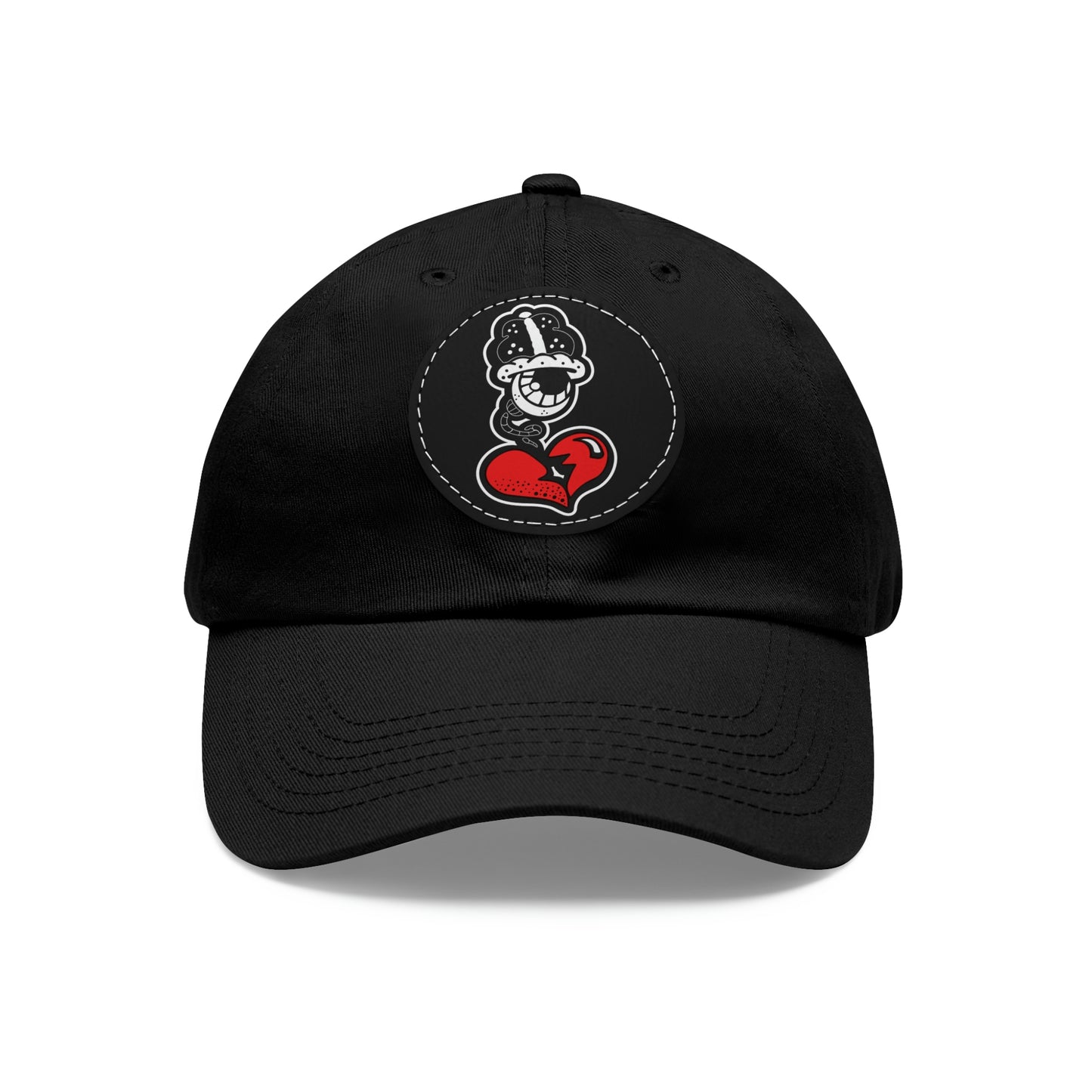 OG Dad Hat with Leather Patch (Round)