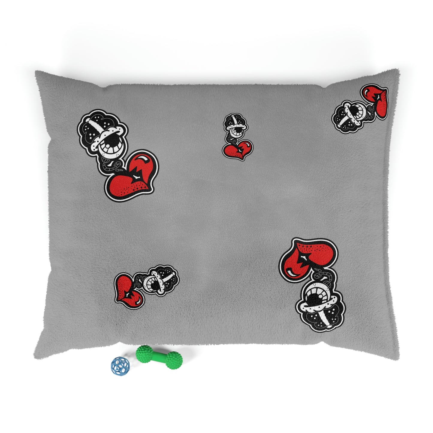 Grey Drippy Fish Pet Bed