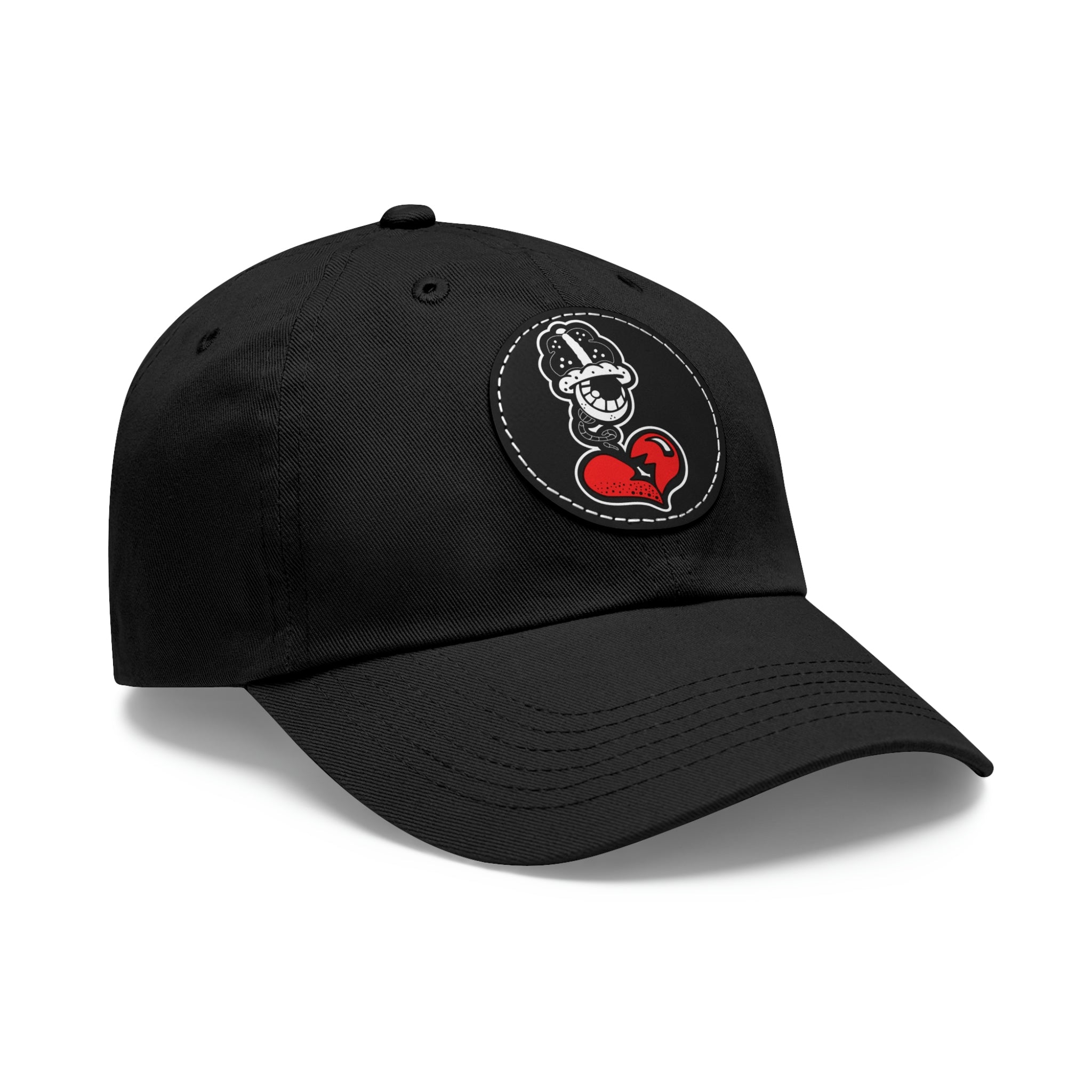 OG Dad Hat with Leather Patch (Round) – DRIPPY FISH COLLECTION
