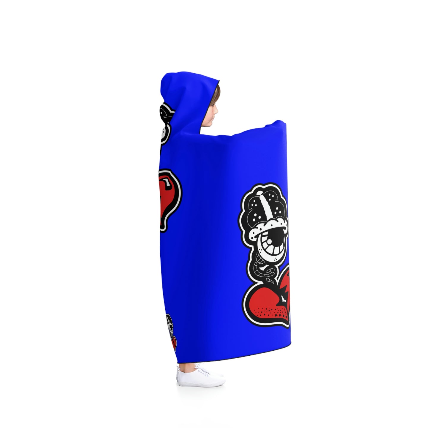 "Big Blue Drip" Hooded Blanket