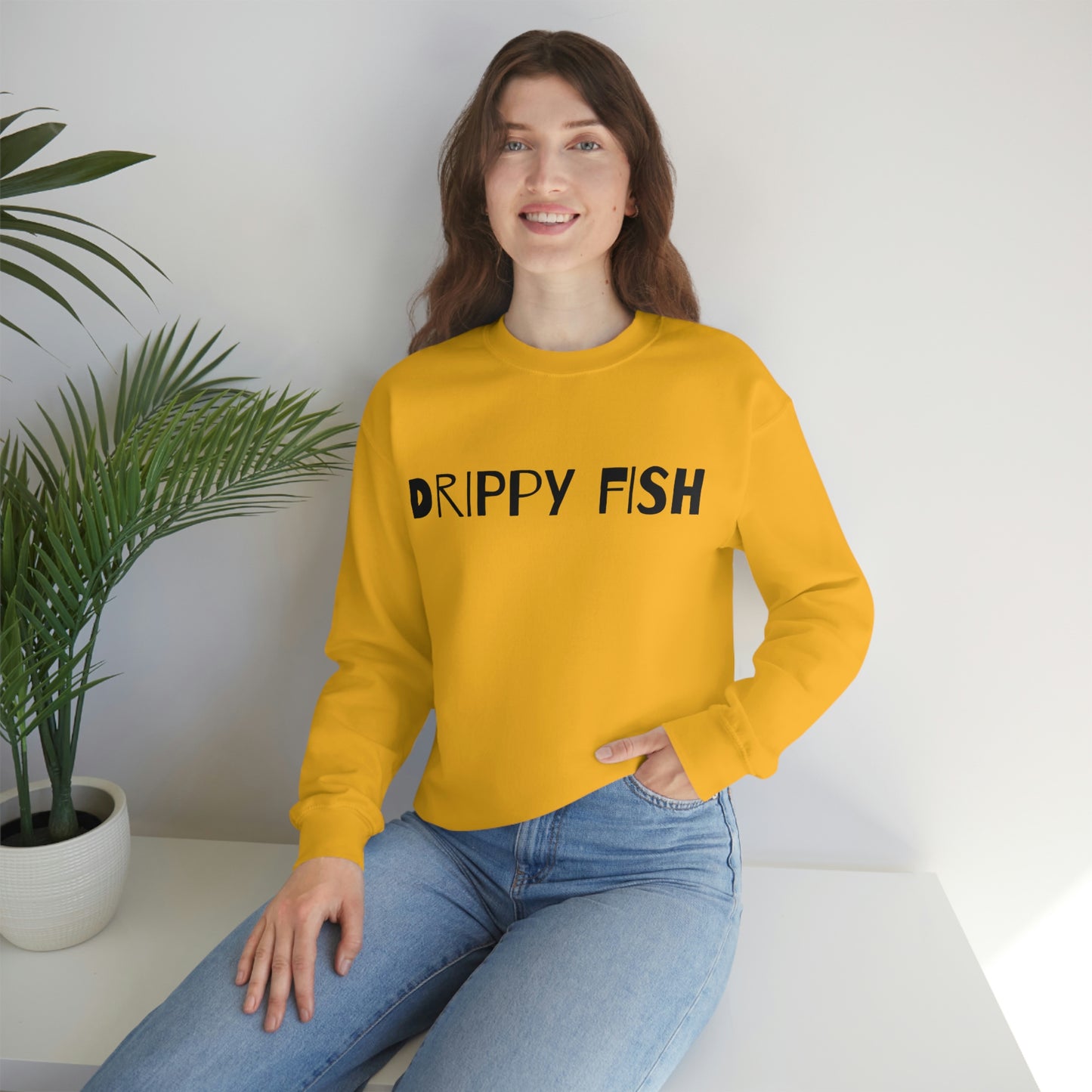 Drippy Fish™(blk lbl) Crewneck Sweatshirt