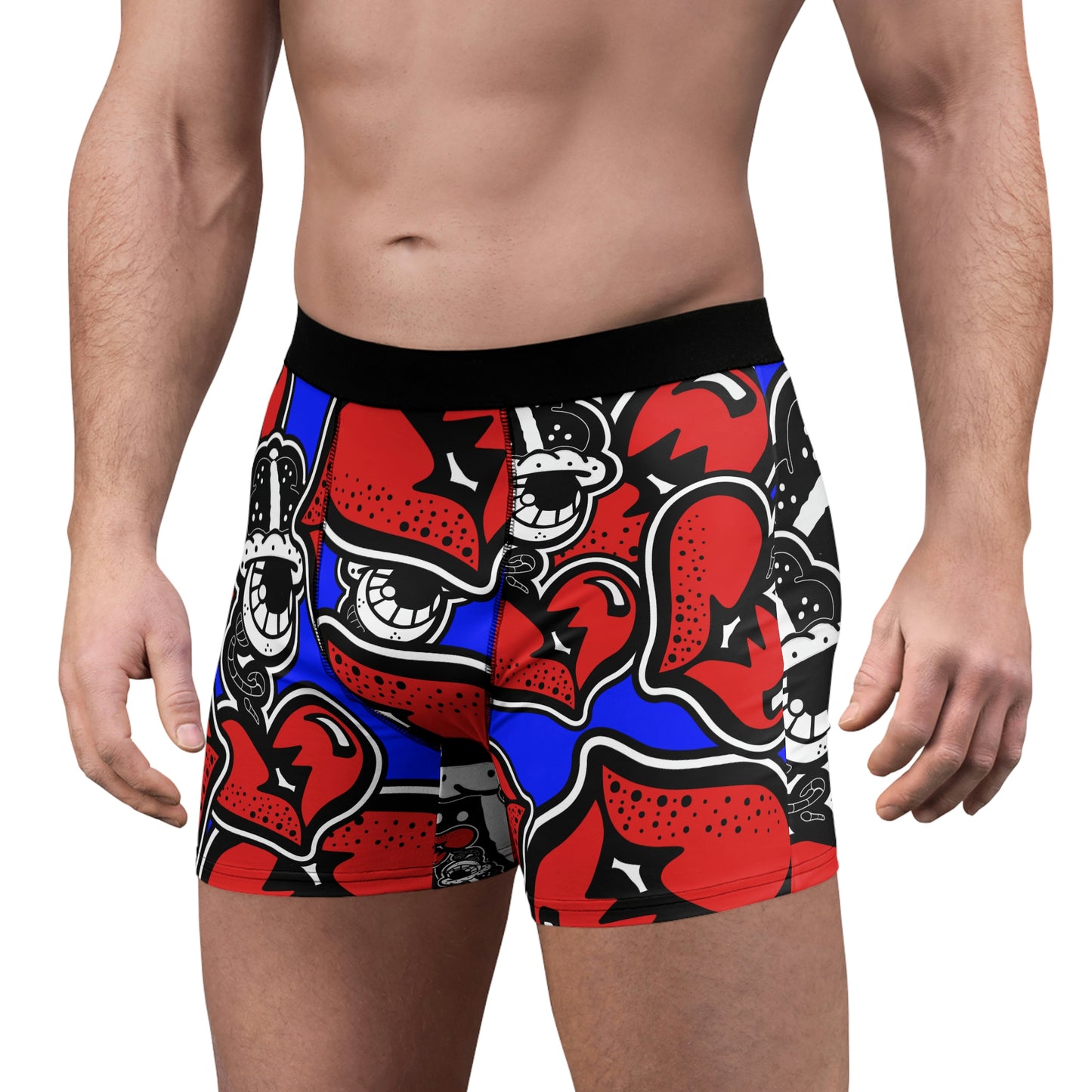 "Too Much Sauce” Blue Men's Boxer Briefs