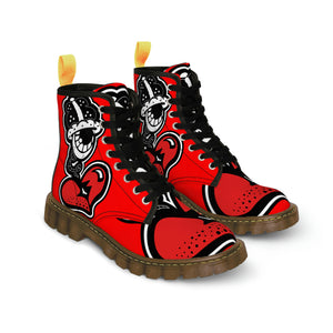 "Drippy Red" Women's Martin Boots