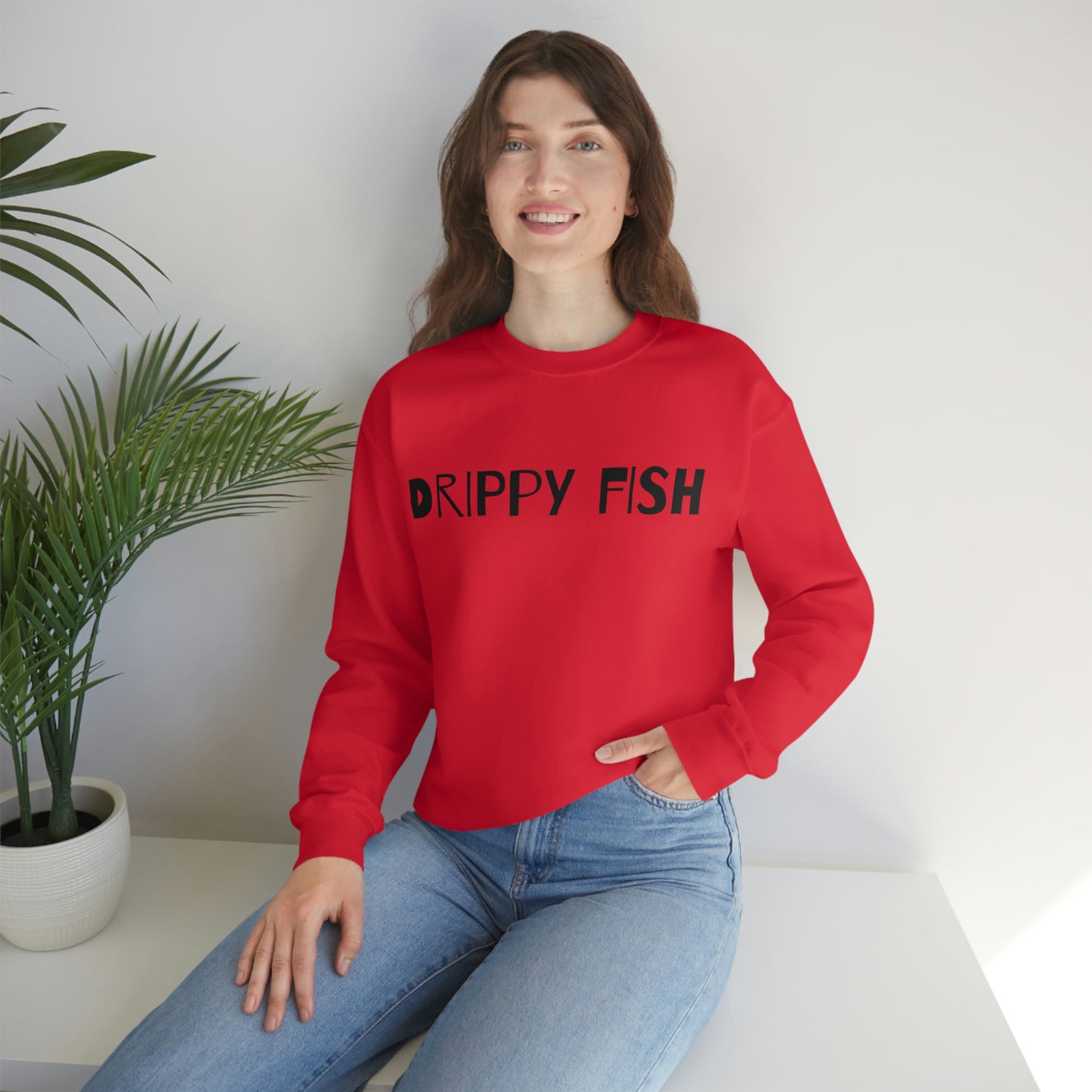 Drippy Fish™(blk lbl) Crewneck Sweatshirt