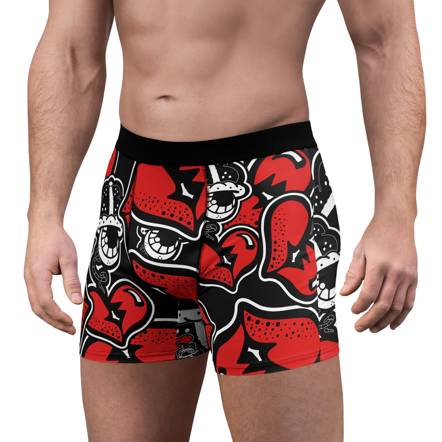 "Too Much Sauce” blk Men's Boxer Briefs