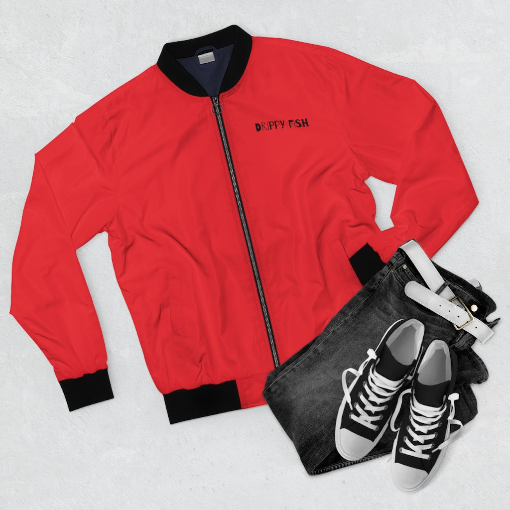 “DRIPPY RED” Men's AOP Bomber Jacket