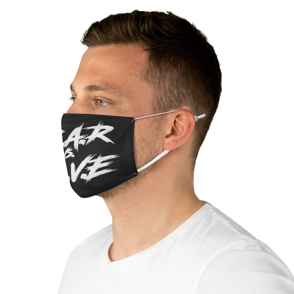 "Fear vs Love" Fabric Face Mask