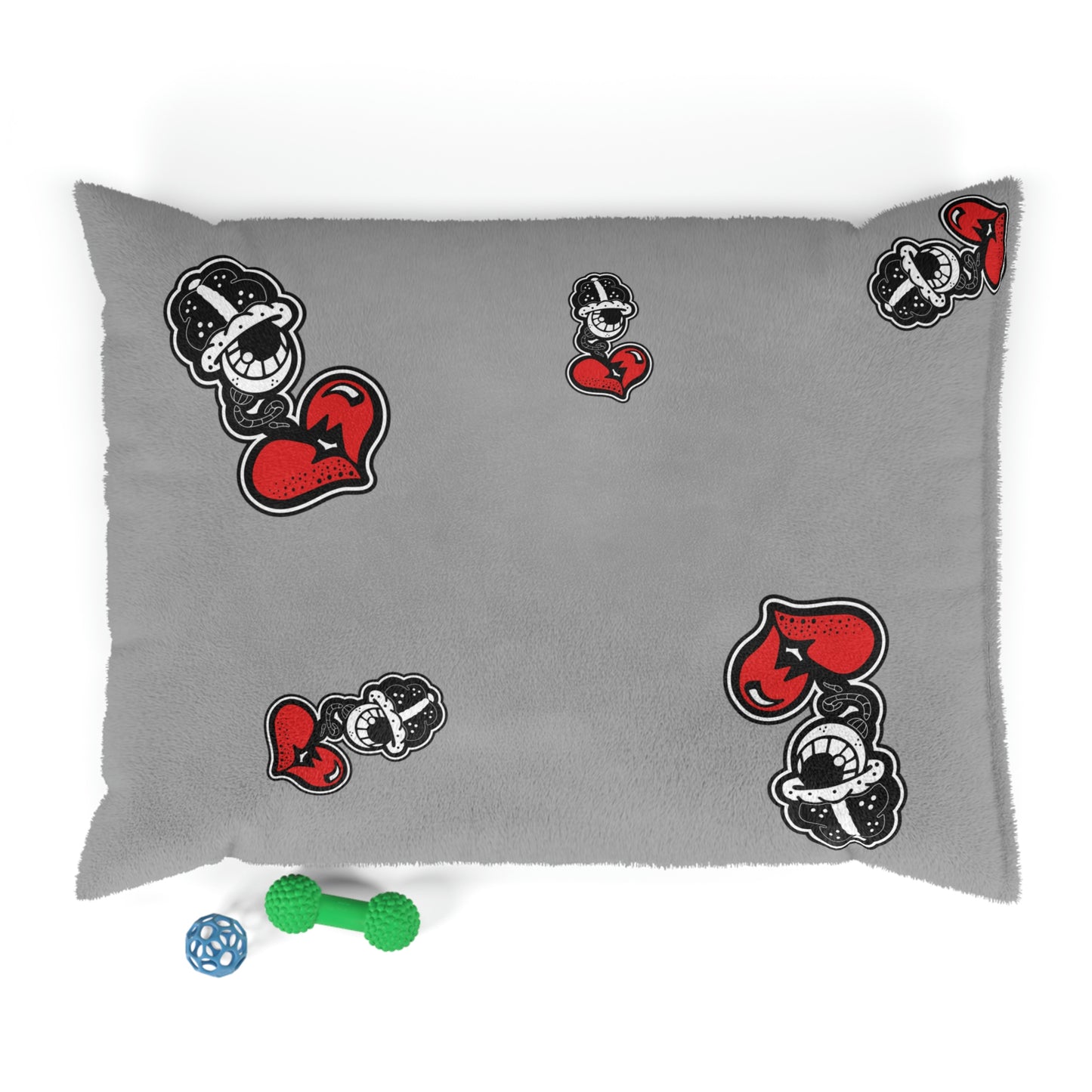 Grey Drippy Fish Pet Bed