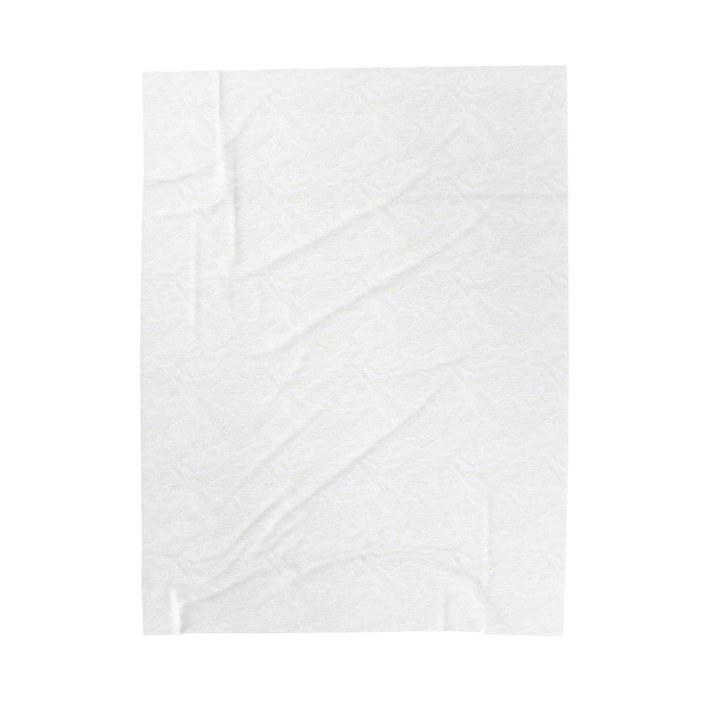 White Velveteen Plush Blanket