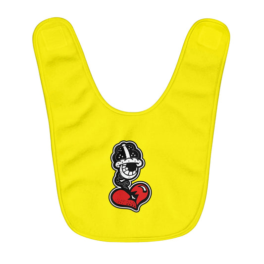 “Drippy Yella” Fleece Baby Bib