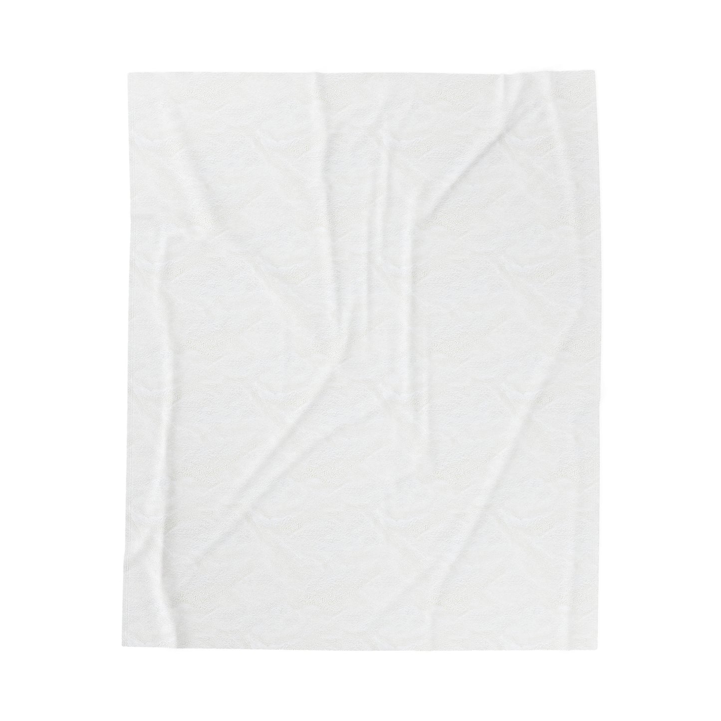 White Velveteen Plush Blanket