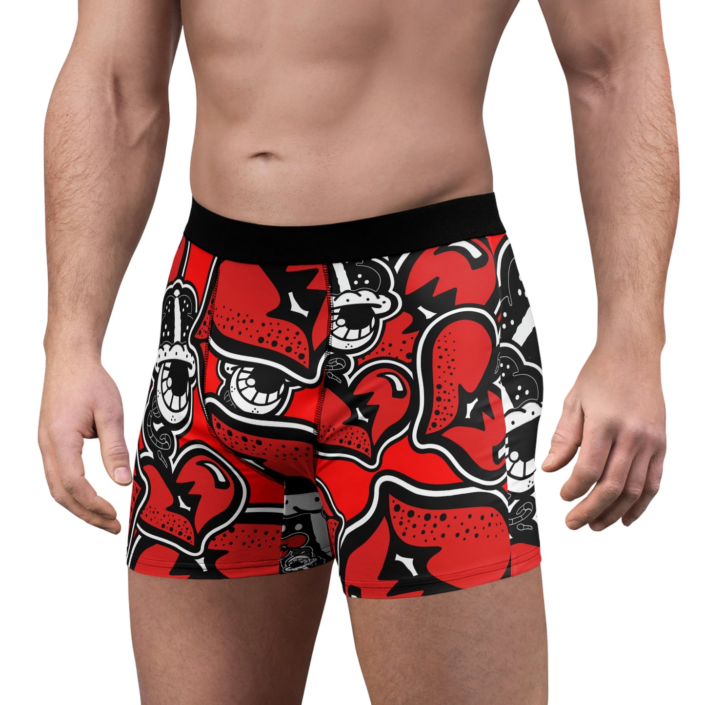 "Too Much Sauce” Red Men's Boxer Briefs