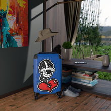 Load image into Gallery viewer, &quot;Big Drip&quot; Blue Cabin Suitcase