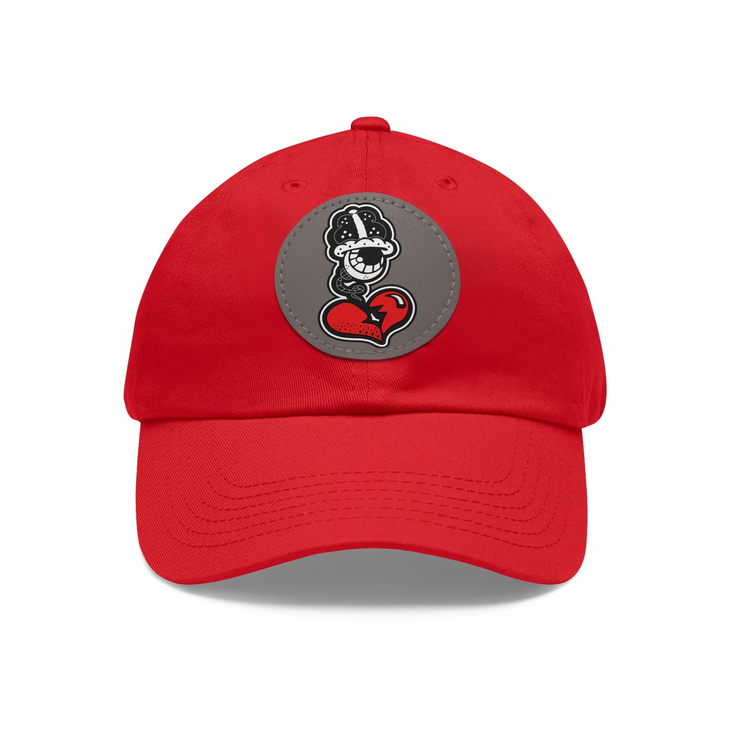 OG Dad Hat with Leather Patch (Round)