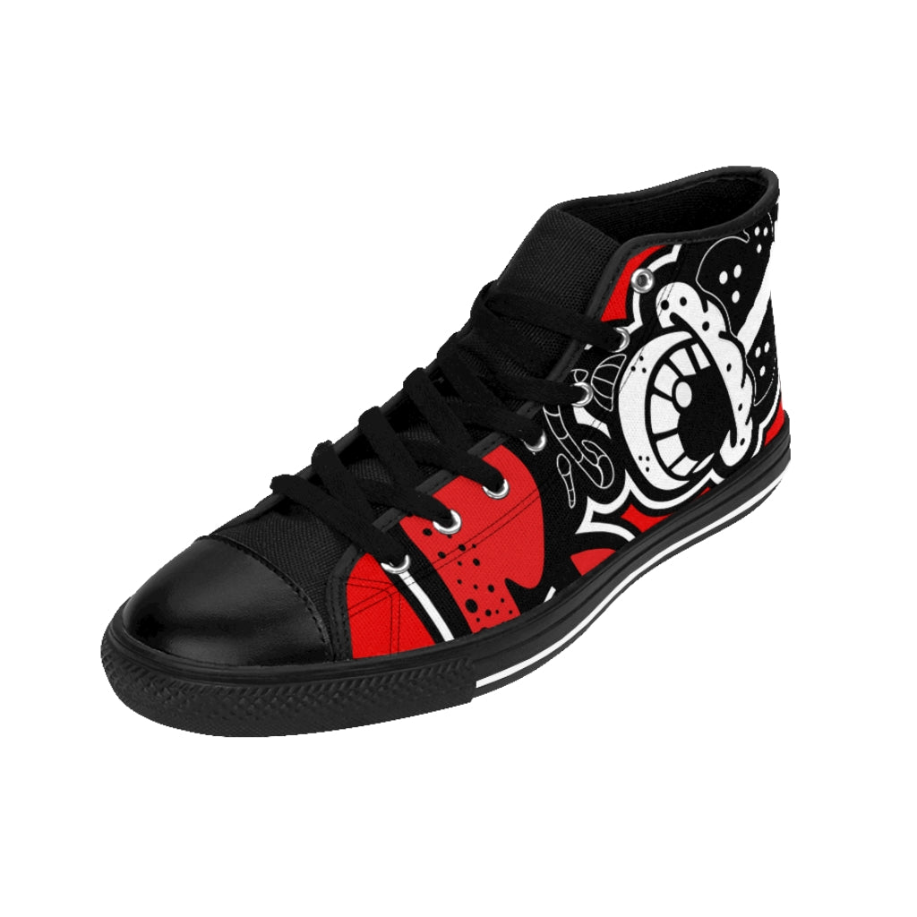 “Dripaveli Reds" Men's High-top Sneakers